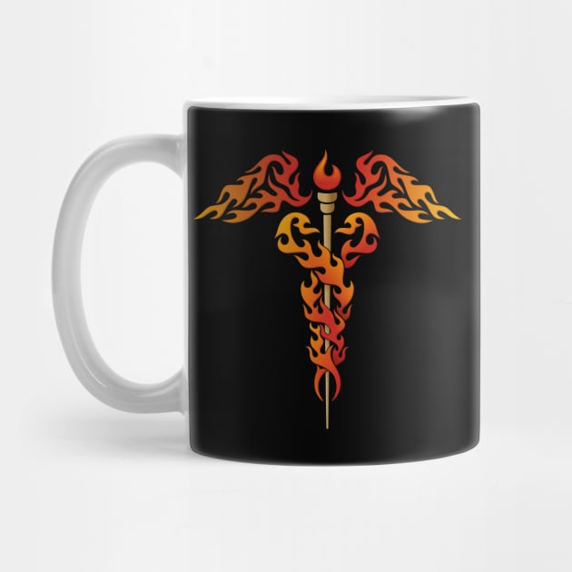 Flames Caduceus by sifis